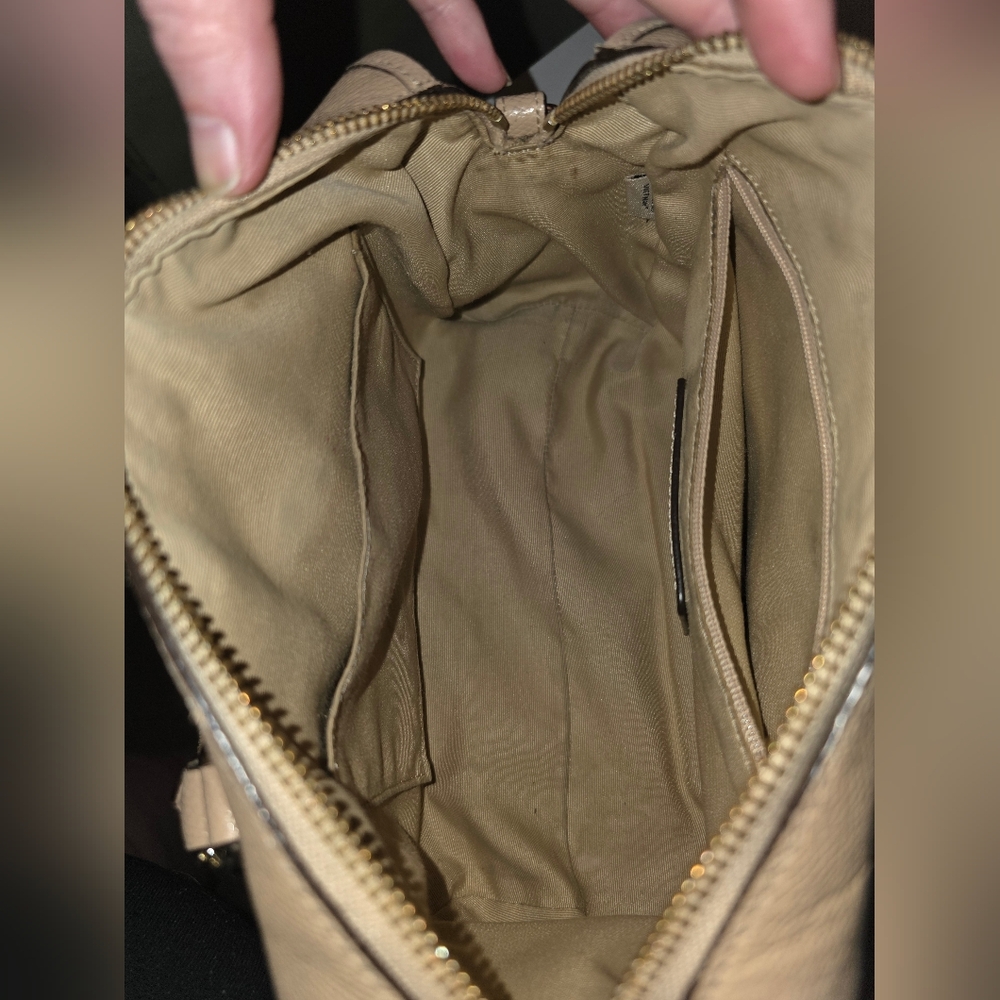 Coach Beige Leather Satchel - Picture 12 of 16
